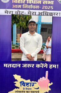 स्वच्छता का संकल्प, मतदान का प्रण।