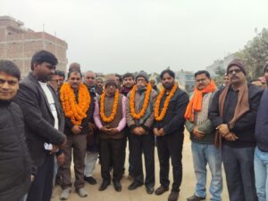 सर्वसम्मति से शैलेश कुमार उपाध्याय दूसरी बार बने ग्रा प ए कुशीनगर जिला अध्यक्ष