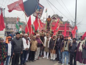 भाकपा (माले) ने राष्ट्रपिता महात्मा गांधी की प्रतिमा पर माल्यार्पण कर श्रद्धांजलि सभा का आयोजन किया