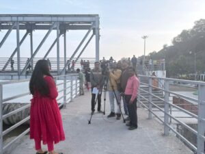 दूरदर्शन बिहार की टीम ने ‘चल देखे बिहार ’ पर्यटक स्थलों की शूटिंग की
