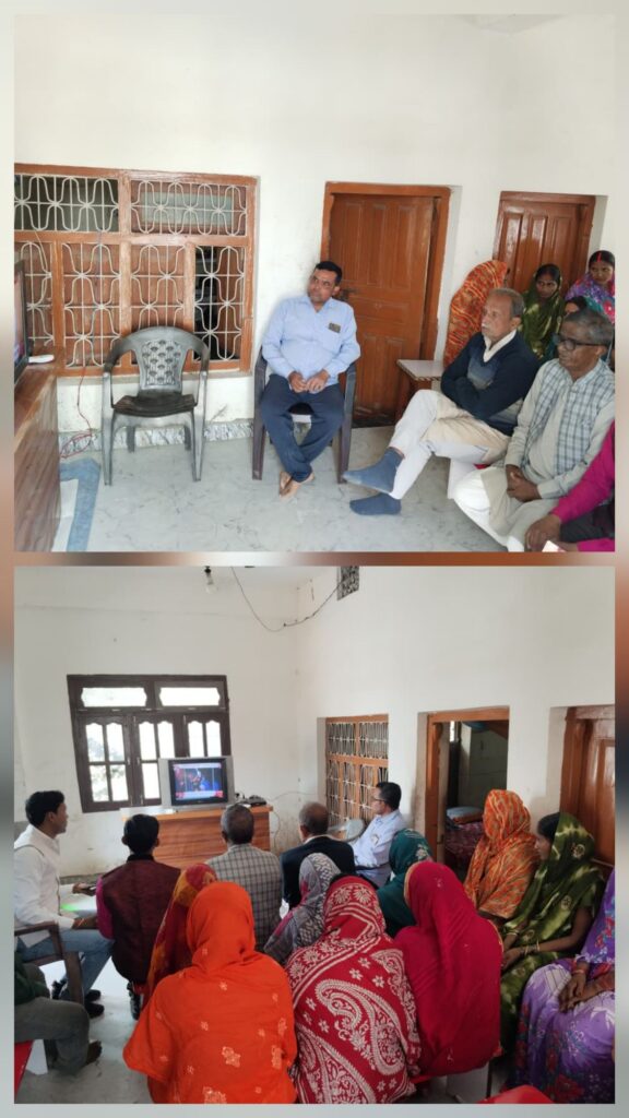 विधायक राम सिंह ने भाजपा कार्यकर्ताओं के साथप्रधानमंत्री कार्यक्रम ‘मन की बात’  को सुना