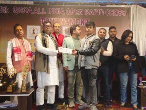 प्रबल सिंह ने बीलोव 1600 रेटिंग कैटगरी में प्रथम स्थान प्राप्त किया