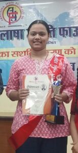 वित्त सचिव रचना पाटिल के हाथों सम्मानित हुई मुंगेर की बेटी प्रांजलि राज