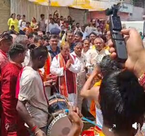 परशुराम जन्मोत्सव शोभा और क्लश यात्रा में पूर्व उपमुख्यमंत्री, विजय कुमार सिन्हा