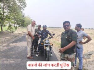 सेमरा थाना पुलिस ने चलाया वाहन जांच अभियान, कई वाहनों के कटे चालान