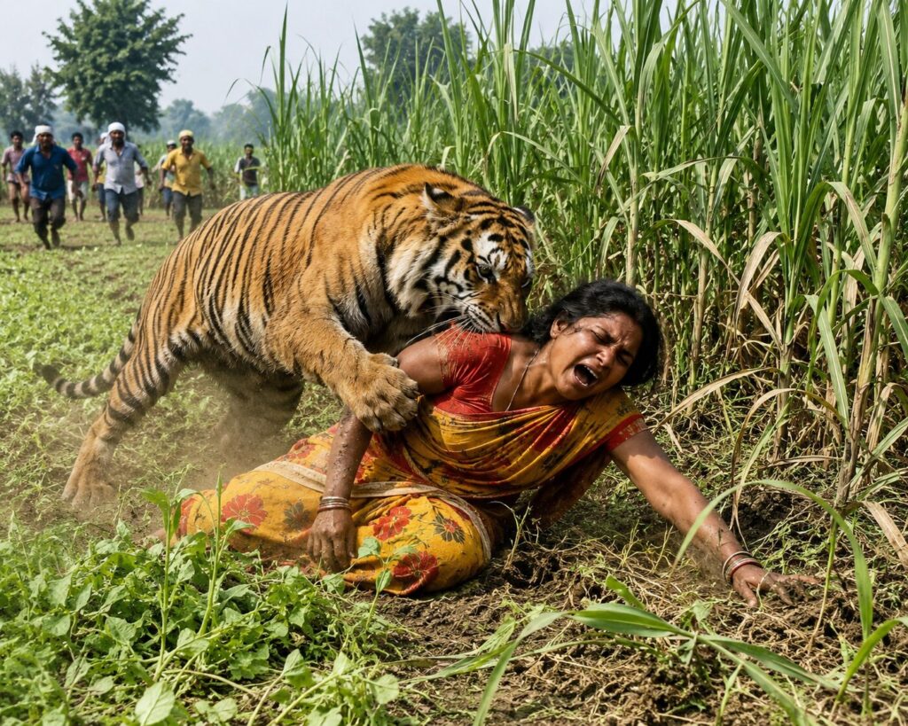 वाल्मीकि व्याघ्र आरक्ष्य के वनवर्ती क्षेत्र में बाघ का आतंक, खेत में काम कर रही महिला की मौत