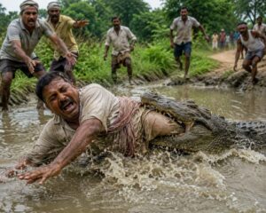मगरमच्छ के हमले में किसान की दर्दनाक मौत, इलाके में दहशत