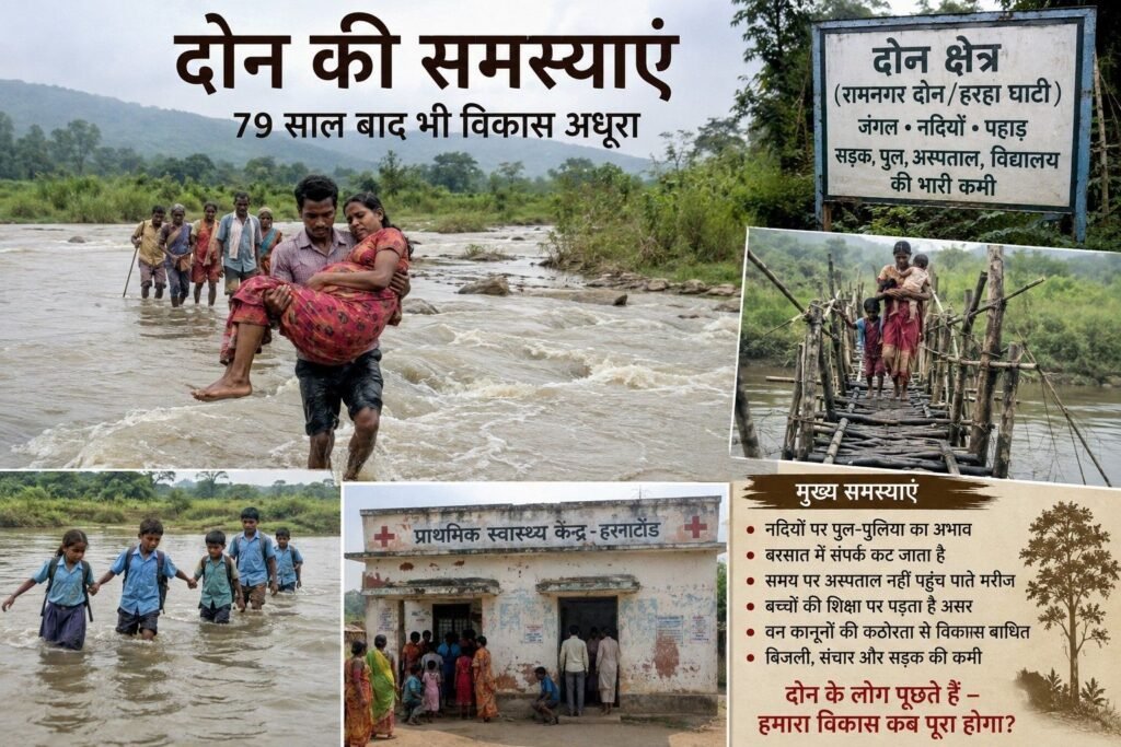 दोन की पीड़ा: आजादी के 79 साल बाद भी बुनियादी सुविधाओं का इंतजार