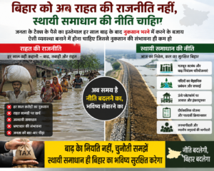 बिहार की बाढ़: राहत नहीं, अब चाहिए स्थायी समाधान