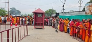 सावन मेला के लिए SSB ने बढ़ाई चौकसी, कमांडेंट ने किया दौरा व निरीक्षण