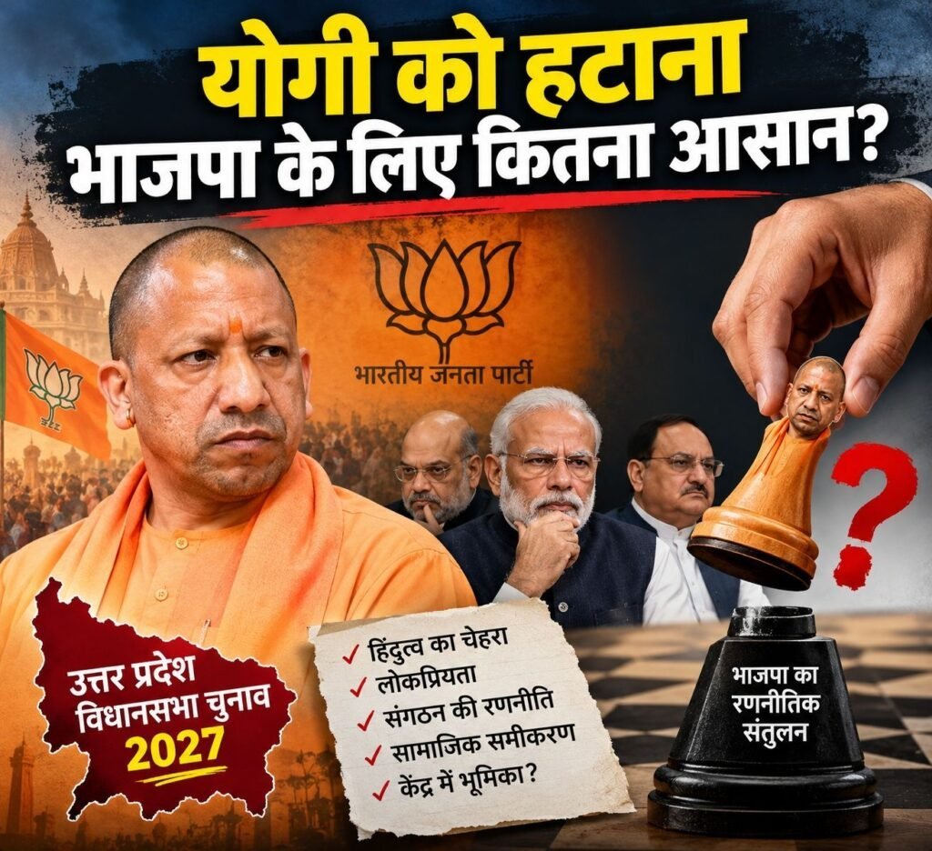 *योगी को हटाना भाजपा के लिए कितना आसान*